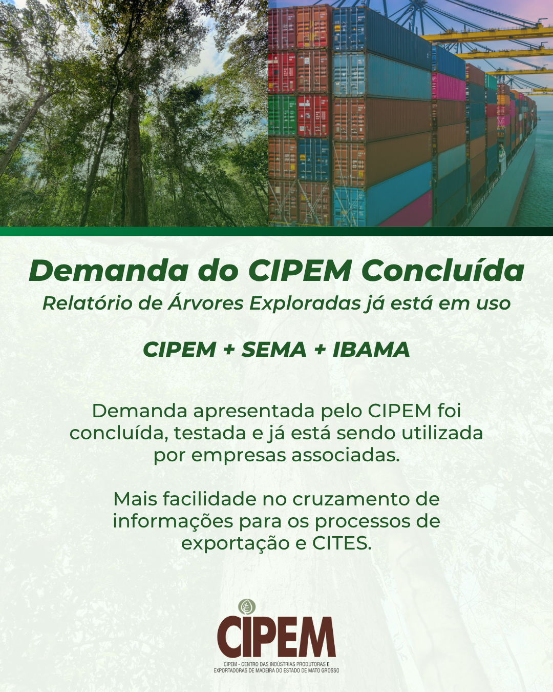 Cipem (Centro das Indústrias Produtoras e Exportadoras de Madeira de Mato Grosso)